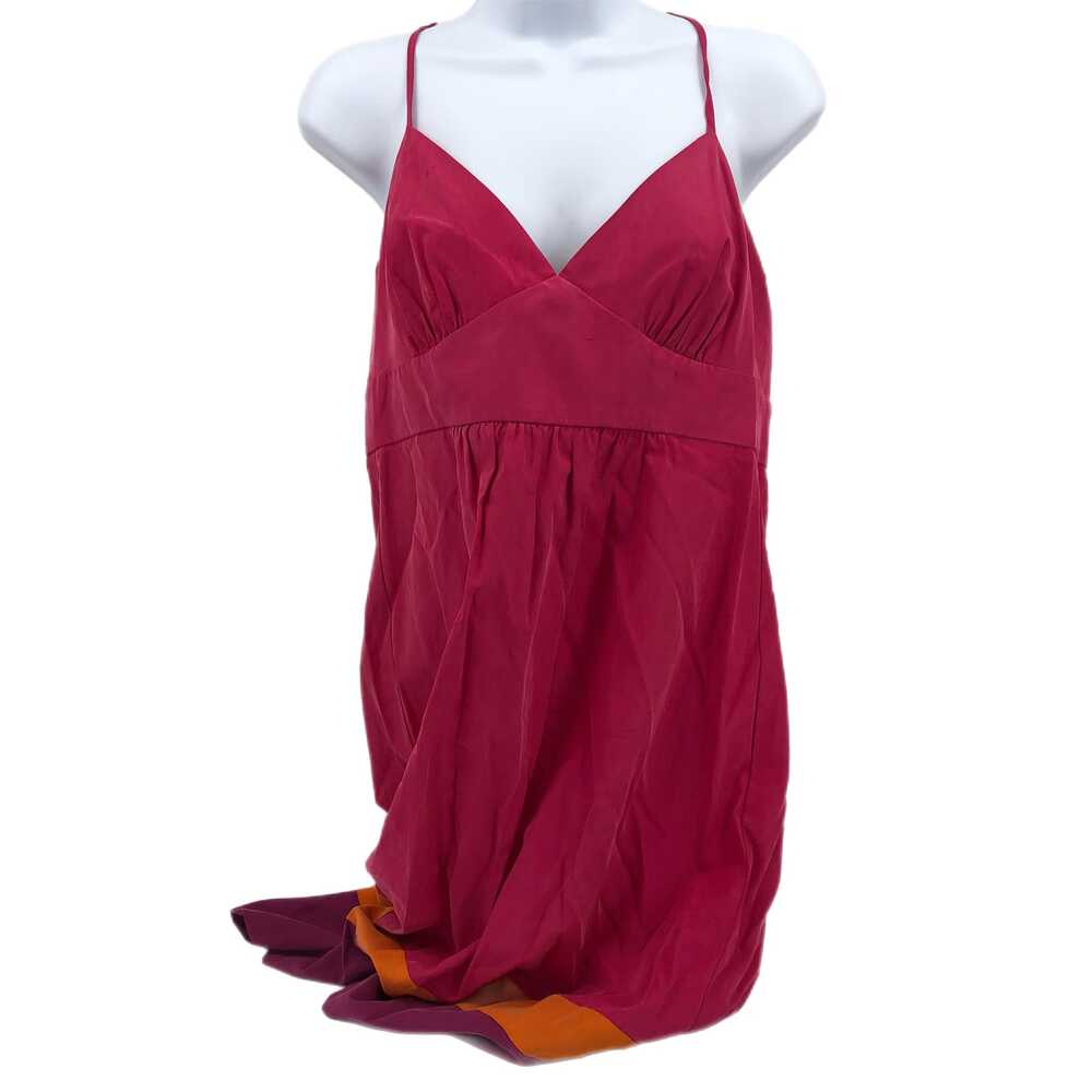 Trina Turk Pink Orange Midi Dress Backless Straps | Womens 12